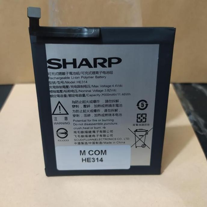 Baterai Sharp Aquos Z2 Batre Sharp A1 Fs8002 He314 Original