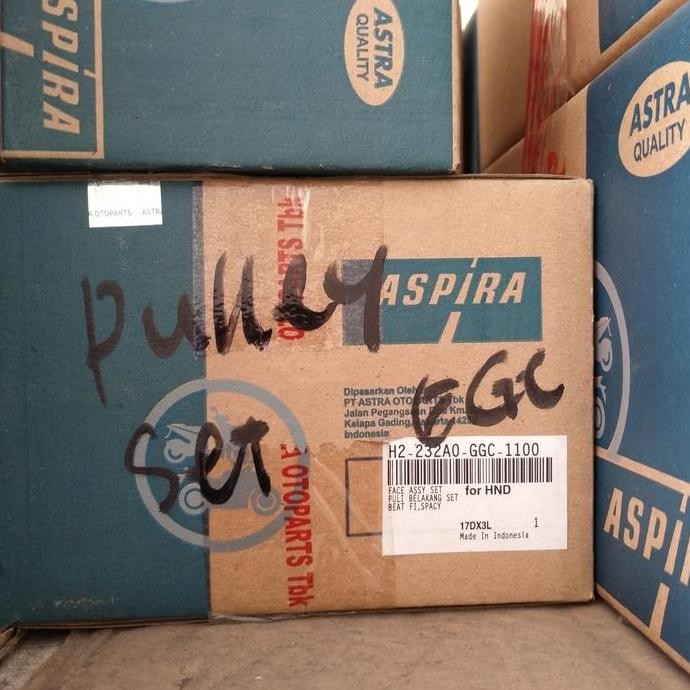 puli puley belakang set Aspira Honda Beat Fi Scoopy Fi Vario 10 FI/GFM