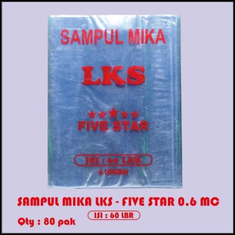 

Sampul buku/Sampul plastik mika LKS ( 1pak/60lbr ) AST
