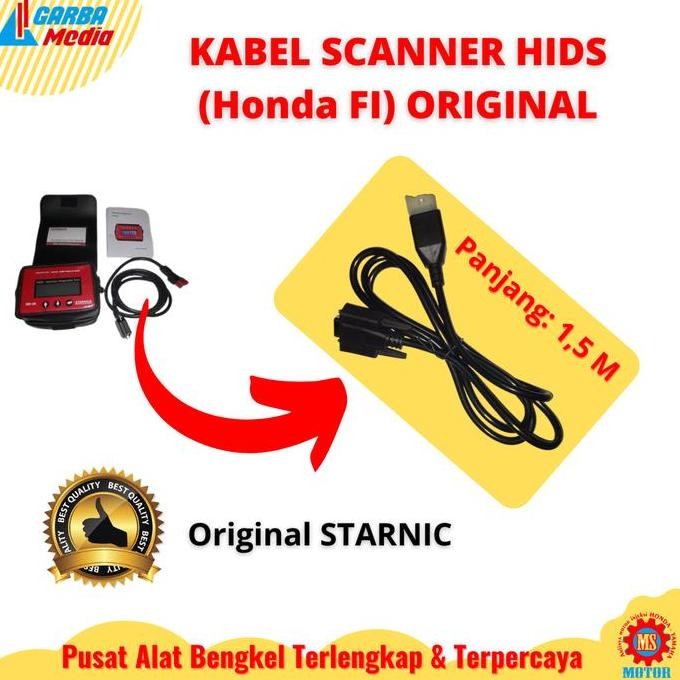 Kabel Penghubung Hids Scanner Injeksi Honda Dan Dlc Original Starnic New Stok