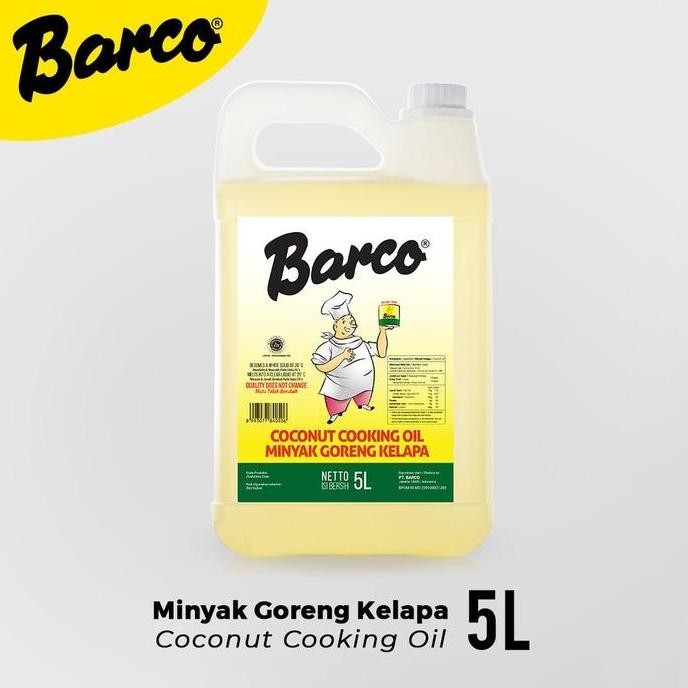 

minyak goreng barco 5 liter kelapa coconut oil 5l HM
