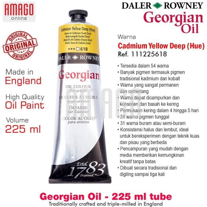 

DALER-ROWNEY - Georgian Oil 225Ml - Cadmium Yellow Deep Hue - 111225618 AST