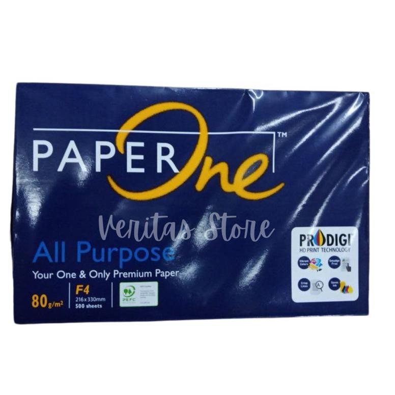 

Kertas HVS Folio F4 80 Gsm PAPERONE Isi 1 Dus (5 Rim) AST