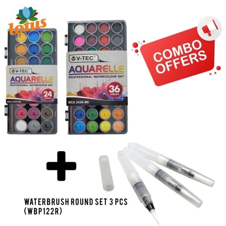 

V-Tec Aquarelle Watercolour Set 24 Cat Air AST