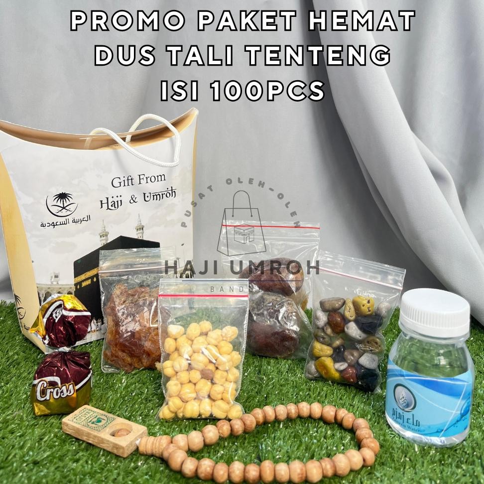 

READY STOK Paket 100pcs Oleh Oleh Haji dan Umroh Dus Tali Tenteng Air Zamzam Siap kirim