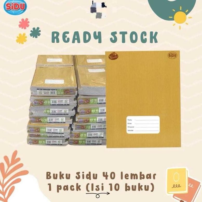 

(10BUKU) Buku Tulis Sinar Dunia SIDU isi 40 cover depan motif seperti di sampul COKLAT KRAFT AST