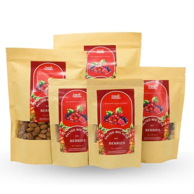

Organic Paradise Salted Mix Nut With Berries 250 Gram / Snack Kacang Asin Campur Buah Kering 250 Gram