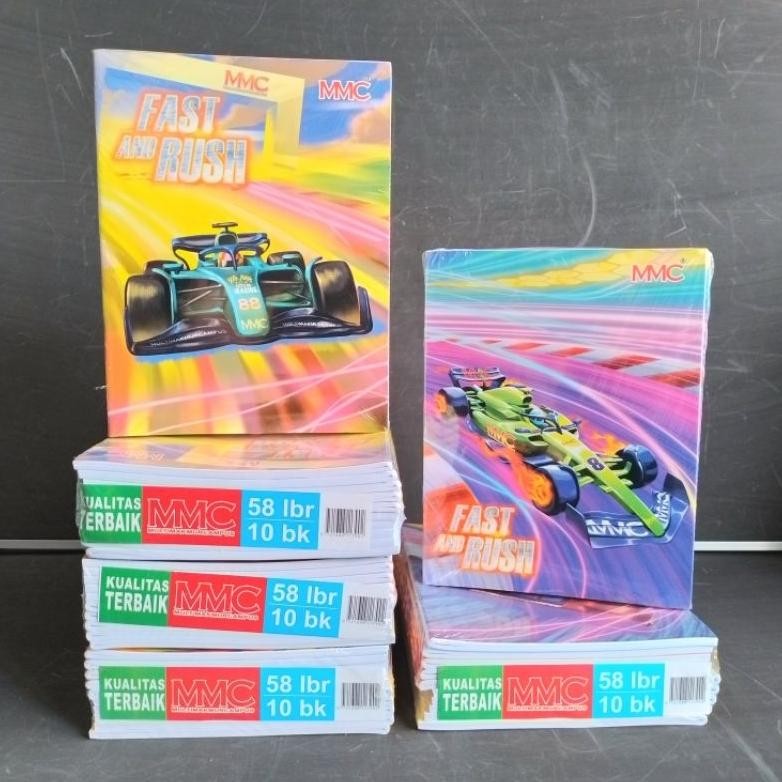 

Buku Tulis MMC 58 Lembar Motif ( Pak 10 Buku ) [ Original ] AST