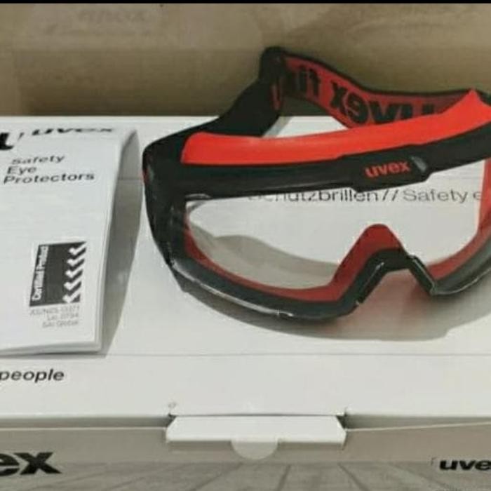 Uvex - Kacamata Google - Goggle - Kacamata Uvex Anti Fog Safety Cleer Original Dan Terpercaya