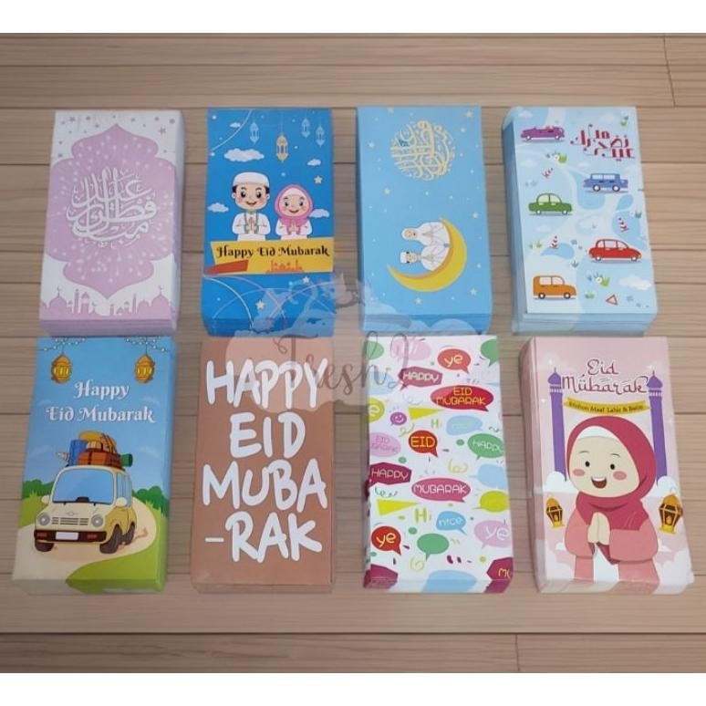 

50 pcs amplop lebaran kemasan mika / angpao lebaran premium AST