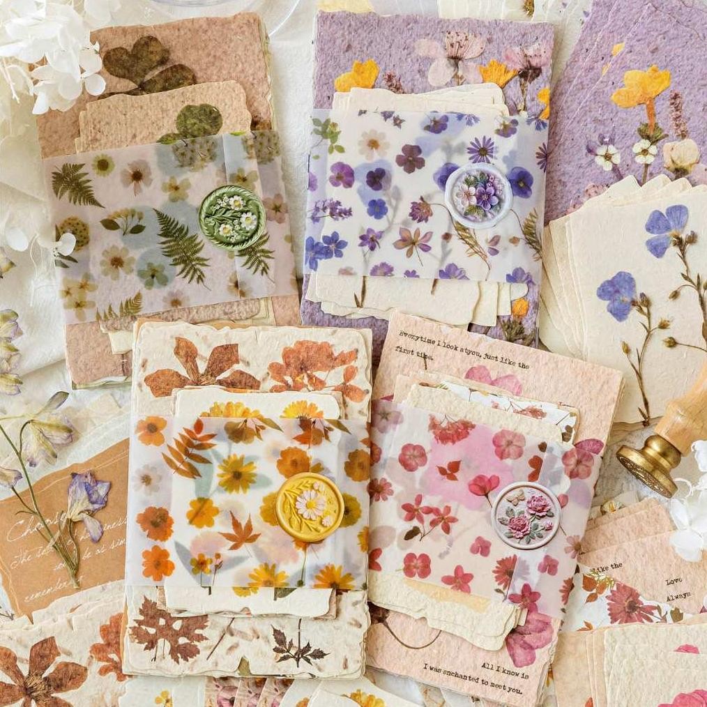 

30 Lembar Kertas Hias Seri Sepotong Bahasa Bunga Untuk Dekorasi Scrapbook Bullet Journal Diary Jurnal Retro Vintage AST