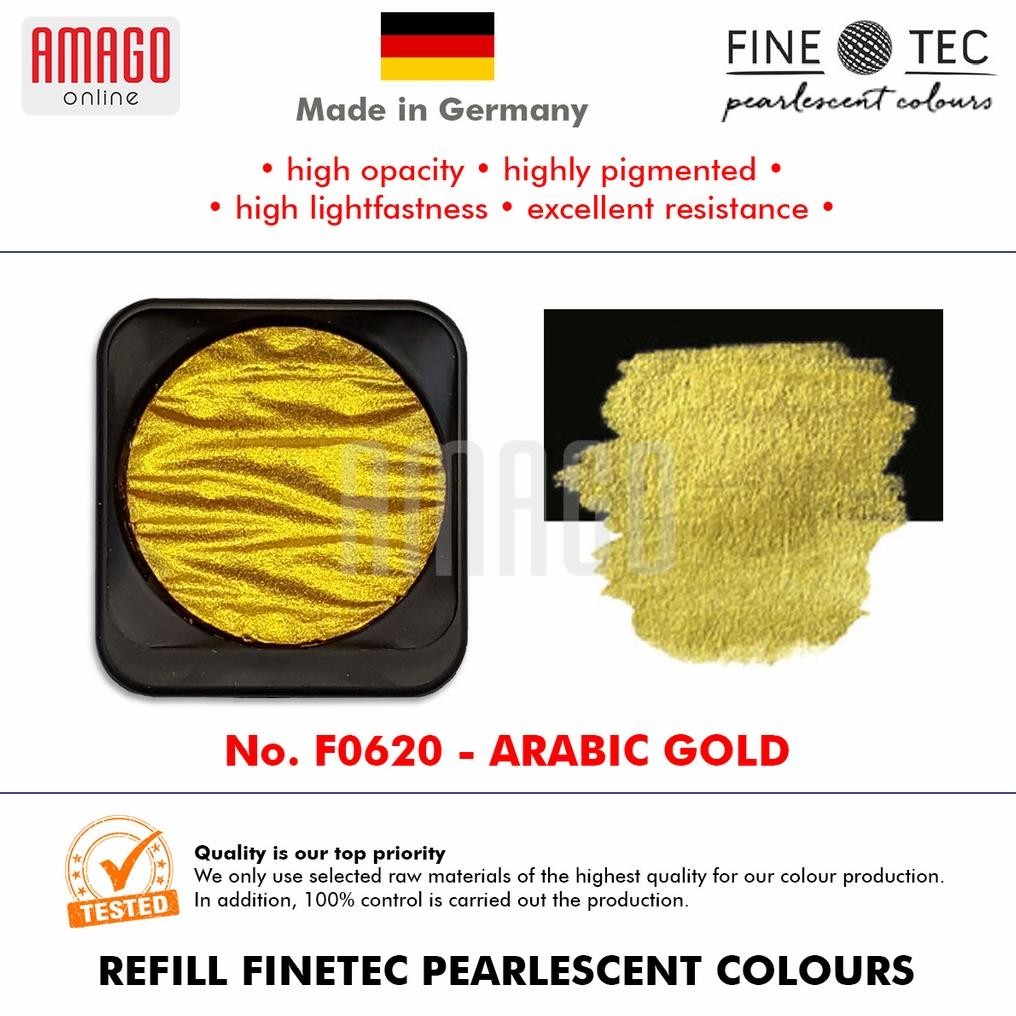 

FINETEC - Pearlescent Watercolour - F0620 Arabic Gold - Round 30mm AST
