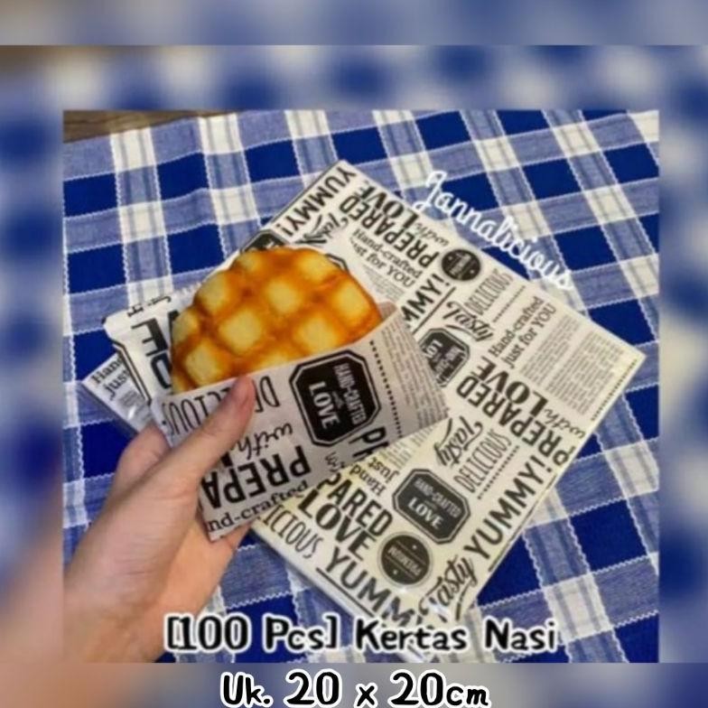 

Kertas Nasi Laminasi ~ Uk. 20x20cm ~ Anti Lengket AST