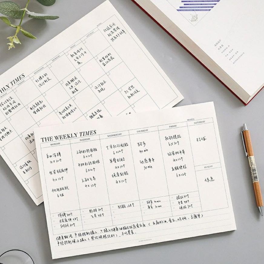 

LITTLE DAISY | WEEKLY MONTHLY PLANNER MEMOPAD / STICKY NOTES AST