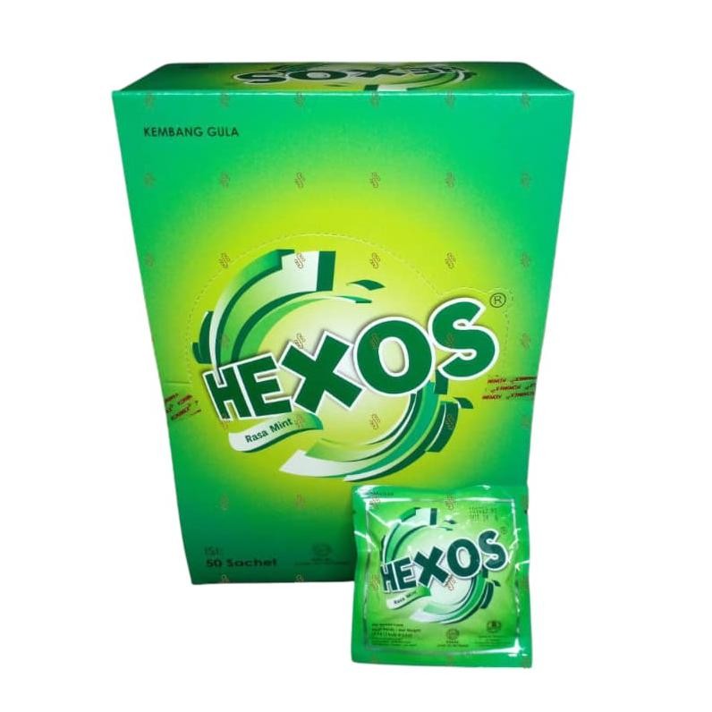 

Hexos Mint 12.5gr - Box Isi 50 Sachet