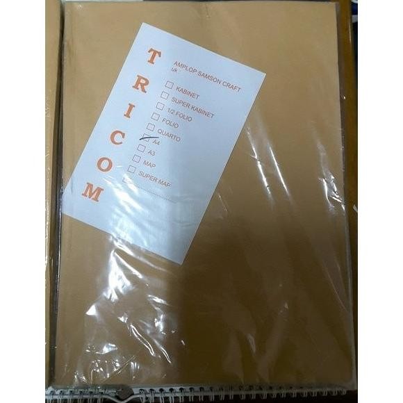 

Amplop Coklat Polos A4 isi 100 lembar AST