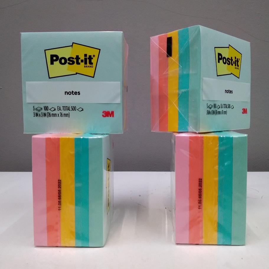 

3M Post It Super Sticky Notes 654-5AP 3 inch x 3 inch AST