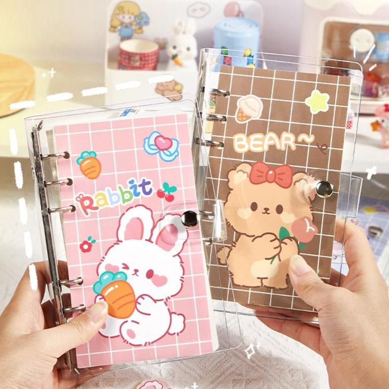 

Binder Lucu Buku Notebook Loose Leaf Jurnal Kit Kartun Buku Catatan Isi Ulang Loose Leaf AST