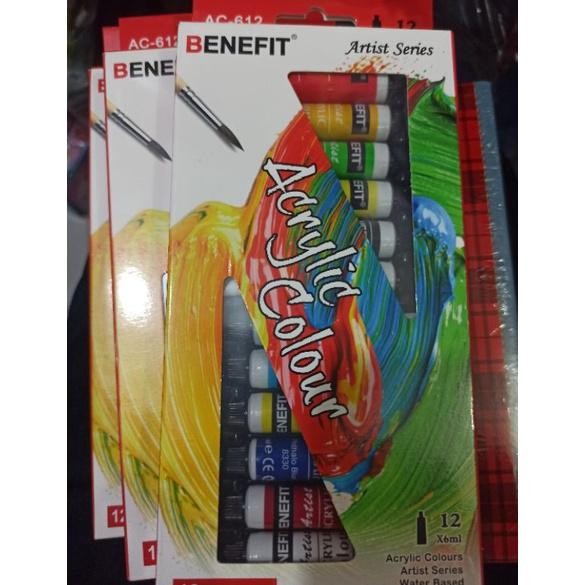 

Cat acrylic V-tec 12 warna , 6 ml , ACRYLIC BENEFIT 12 WARNA AST