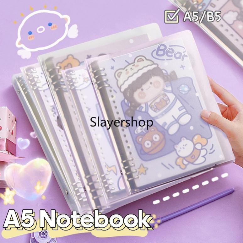 

Buku Vivid Lose Leaf Binder A5 Notebook 40 Halaman Warna Pastel cute AST