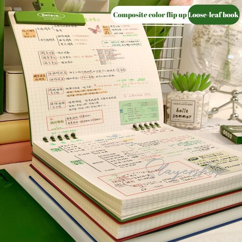 

ReadyNotebook Buku B5 Flip Vertikal/ Buku Binder B5 /Tulis Sekolah Lucu Buku Notebook Aesthetic / Binder 360 Derajat Notebook AST