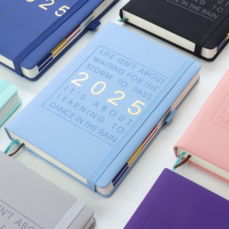 

[COD] 2025 Agenda Planner A5 Notebook Weekly Monthly Diary Book Journal School Office Supplies Stationery Schedule AST