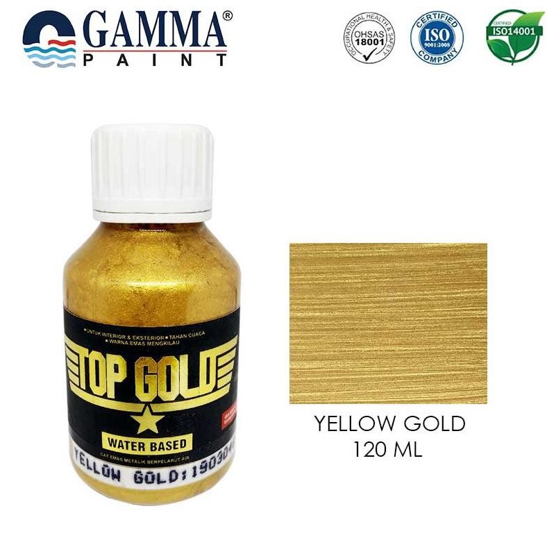 

TOP GOLD Metallic Paint - YELLOW GOLD 120ml AST