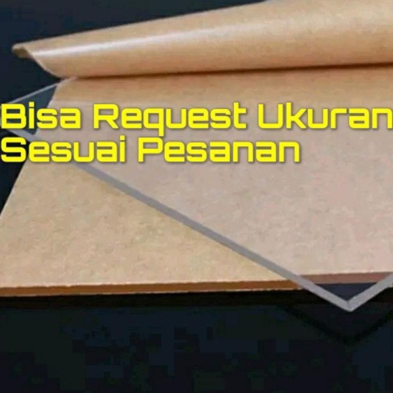 

Akrilik Bening 3mm 50x90cm ( Acrylic Sheet Lembaran ) AST
