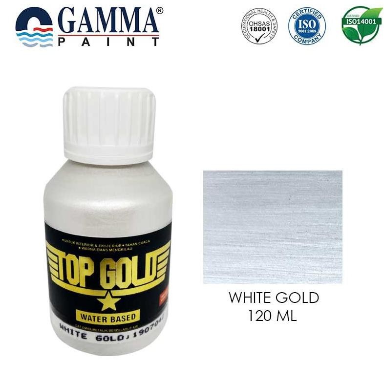 

TOP GOLD Metallic Paint - WHITE GOLD 120ml AST