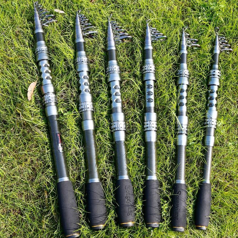 Sougayilang Joran Pancing 1.8-3. Carbon Ultralight Teleskopik Joran