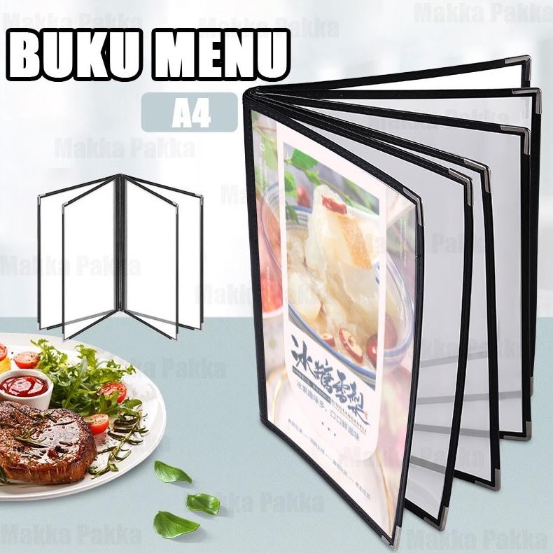 

A4 Kulit Cover Pelindung Menu/Restaurant Menu Covers/Buku Menu AST