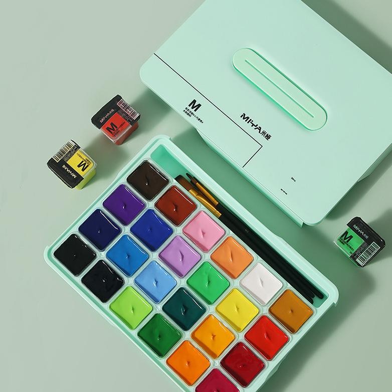 

Miya Gouache Gouache Set Cat 24/36 Warna 30ml Cat Untuk Cat Air Perlengkapan Seni Murid AST