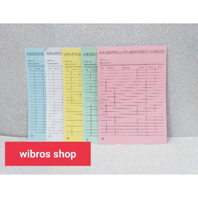 

Kartu Stok Barang - 100 lembar AST