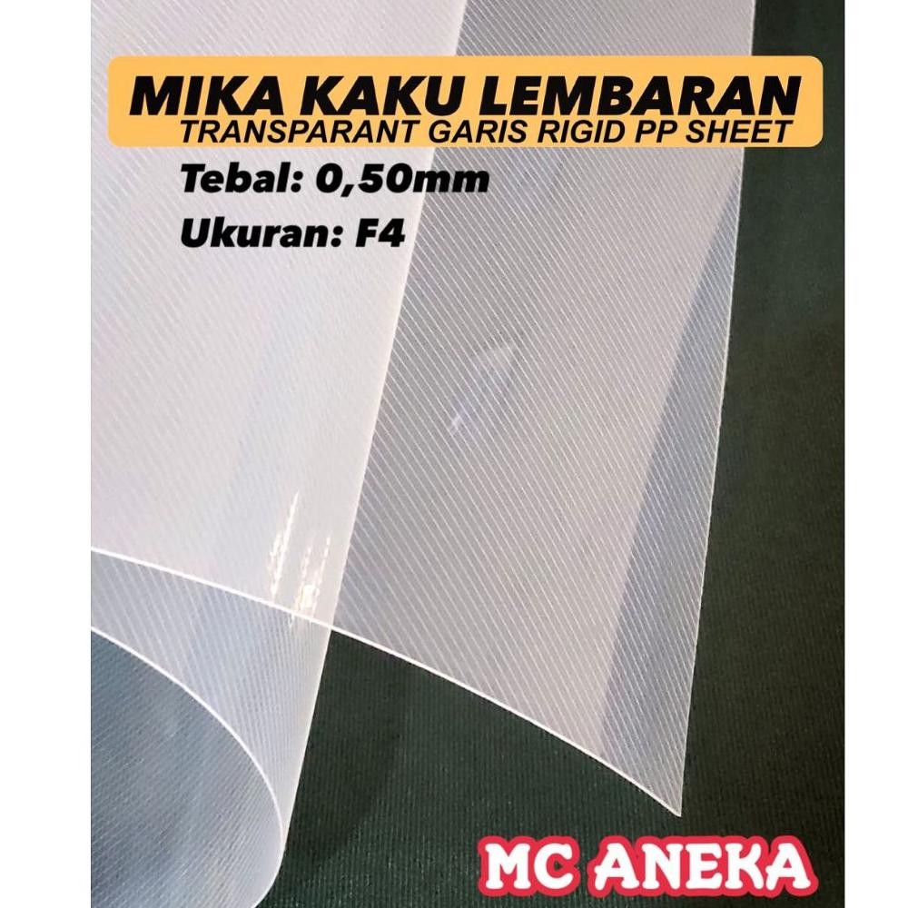 

PLASTIK KAKU PP GARIS BERGELOMBANG BENING TEBAL 0.50MM UKURAN FOLIO AST