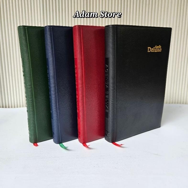 

Buku Agenda Deluxe tahun 2025 kertas hvs putih ukuran A5( terima cetak costume logo ) AST