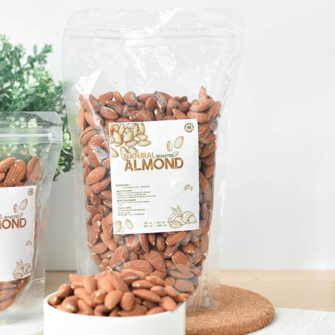 

Natural Roasted Almond ( Kacang Almond Panggang Alami ) 1Kg