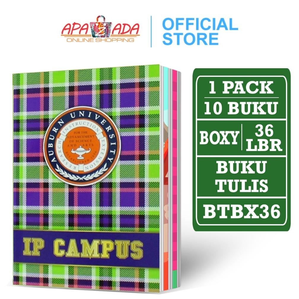 

Apazada - Buku Tulis Boxy IP CAMPUS 36 Lembar Murah [1 Pack - 10 Pcs Buku] / Buku Tulis Sekolah AST