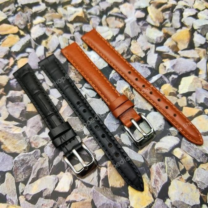 Tersedia Tali Kulit Jam Tangan Casio LTP-1095E-1A LTP 1095E 7B Hitam Cokelat