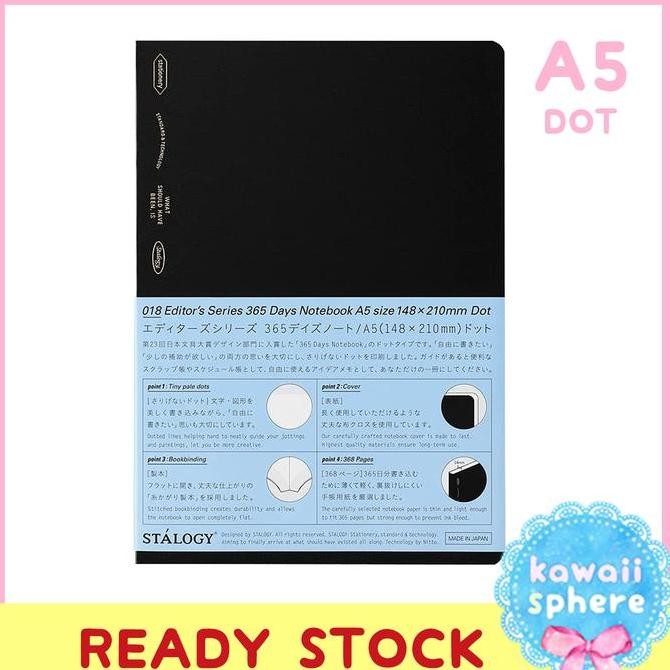 

Stalogy 365 Days Notebook | A5 Dot Grid | Stock Co
