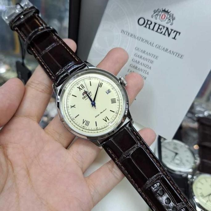 Tersedia Original 100%  Orient Bambino V2 Cream dial FAC00009N0 Jam Tangan Pria Clasic Automatic Gar