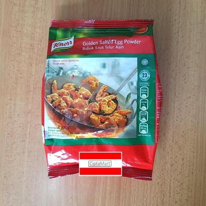 

Knorr Golden Salted Egg Powder / Bubuk Saus Telur Asin 270Gr