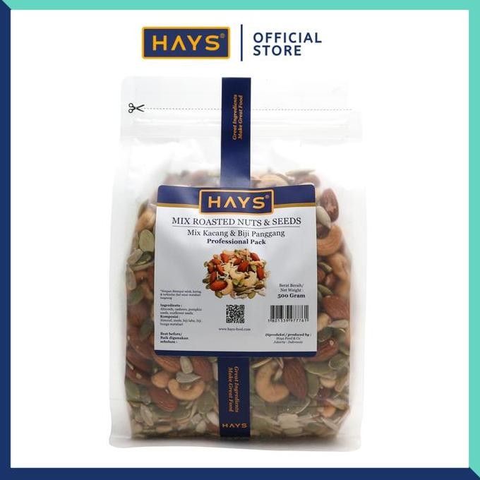 

Mix Roasted Nuts & Seeds 500 Gram Almond Mede Pumpkin Sunflower