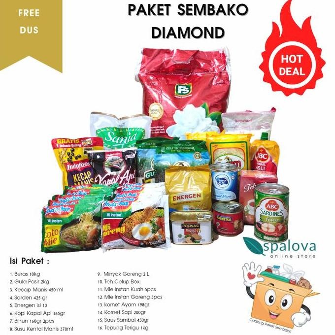

Paket Sembako Diamond Beras 10Kg