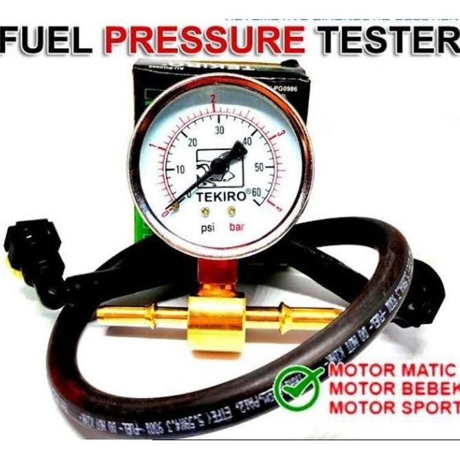 Alat Ukur Tekanan Pompa Bensin Motor dan Mobil Fuel Pump Tester Injektor 6mmx8mm Diskon