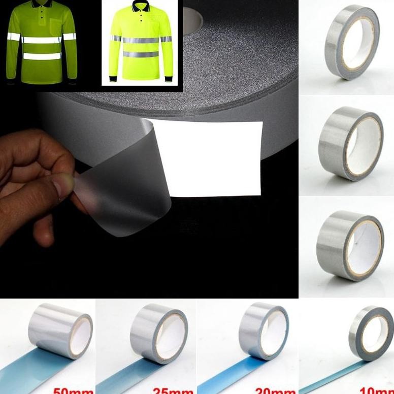 

BARU NCIBUIN REFLECTIVE STICKER JAKET PAKAIAN HEAT PRESS 20MM 2 METER - TXWT