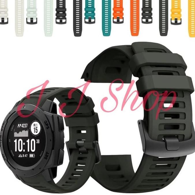 Tersedia Strap Rubber Model Original Garmin Instinct Watch Band Tali Jam Tangan