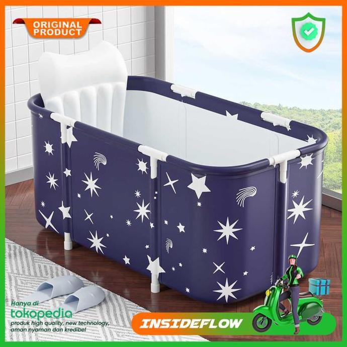 Bak Mandi Lipat Portable SPA Bathtub Dewasa Kolam Bathub Terapi Rendam Murah
