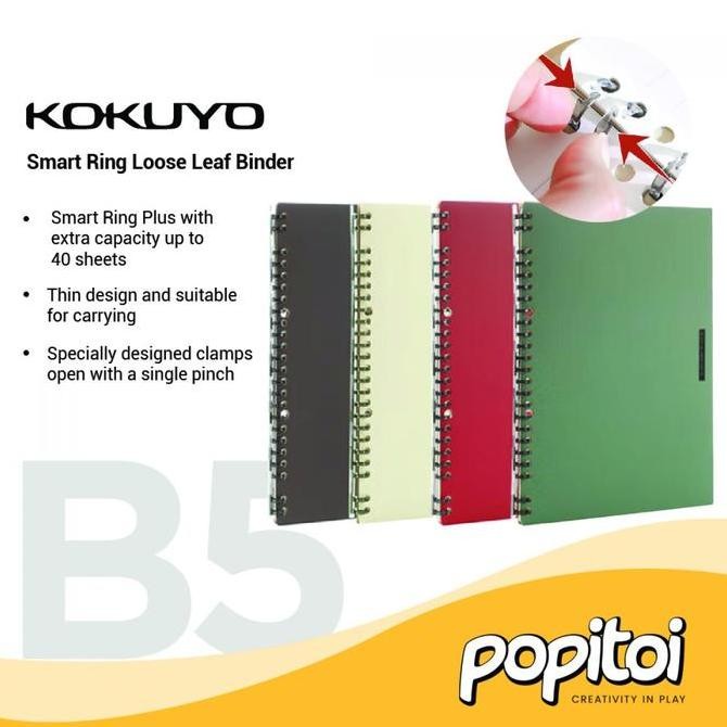 

Kokuyo Retro Smart Ring Loose Leaf Binder B5 Notebook Buku Tulis 360 Derajat Co