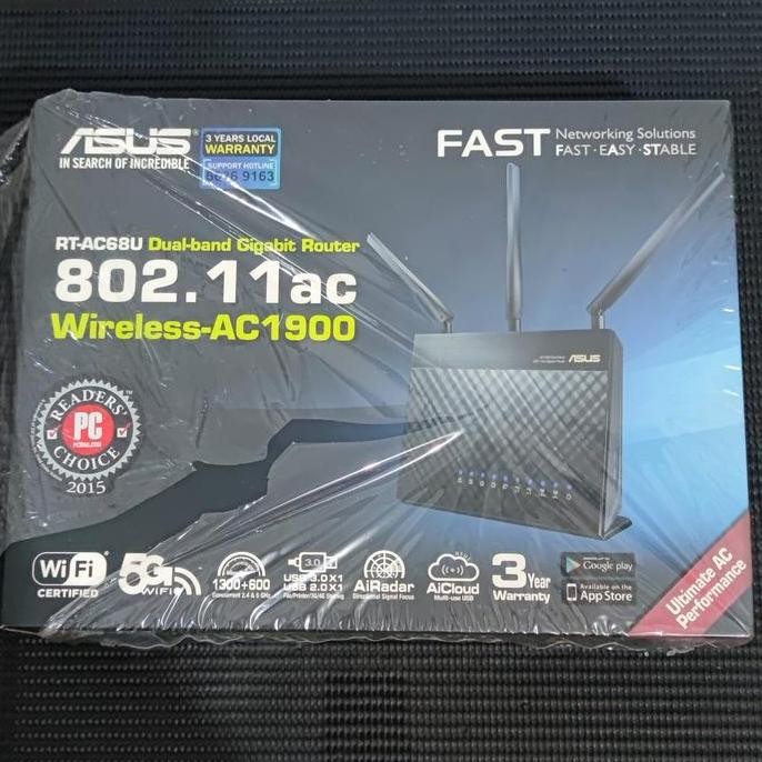 Asus Ac68U Ac1900 Dual Band Gigabit Wifi Router With Aimesh Rt-Ac68U Rt-Ac66U B1 Ac66U Ac1750 New St