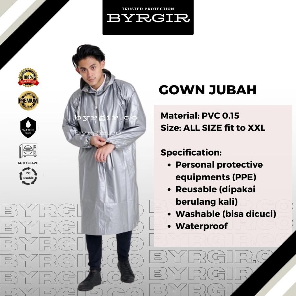 Surgical Gown Jas Bedah Jubah Gaun Operasi Putih Lengan Panjang